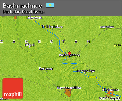Physical Map of Bashmachnoe