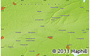Physical Map of the area around 53° 40' 8" N, 80° 49' 29" E