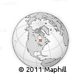 Outline Map of the Area around 53° 40' 8" N, 82° 22' 30" W, rectangular outline
