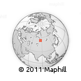Outline Map of the Area around 53° 40' 8" N, 85° 55' 30" E, rectangular outline