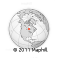 Outline Map of the Area around 53° 40' 8" N, 88° 19' 29" W, rectangular outline