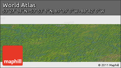 Satellite Panoramic Map of the Area around 53° 40' 8" N, 89° 10' 30" W