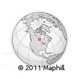 Outline Map of the Area around 53° 40' 8" N, 95° 58' 29" W, rectangular outline