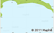 Physical Map of the area around 53° 40' 8" N, 98° 31' 30" W
