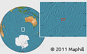 Satellite Location Map of the area around 53° 1' 29" S, 108° 52' 30" E