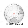 Outline Map of the Area around 53° 1' 29" S, 112° 7' 30" W, rectangular outline