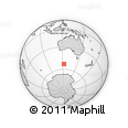 Outline Map of the Area around 53° 1' 29" S, 122° 28' 29" E, rectangular outline