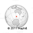 Outline Map of the Area around 53° 1' 29" S, 124° 10' 30" E, rectangular outline