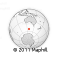 Outline Map of the Area around 53° 1' 29" S, 128° 25' 30" E, rectangular outline