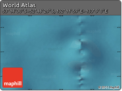 Satellite Map of the Area around 53° 1' 29" S, 132° 40' 30" E