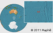 Satellite Location Map of the area around 53° 1' 29" S, 136° 4' 29" E
