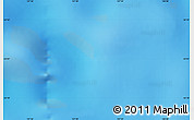 Physical Map of the area around 53° 1' 29" S, 137° 46' 30" E
