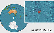 Satellite Location Map of the area around 53° 1' 29" S, 141° 10' 30" E