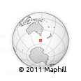 Outline Map of the Area around 53° 1' 29" S, 147° 7' 30" E, rectangular outline