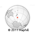 Outline Map of the Area around 53° 1' 29" S, 177° 43' 29" E, rectangular outline