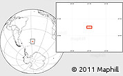 Blank Location Map of the area around 53° 1' 29" S, 27° 7' 30" W