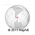 Outline Map of the Area around 53° 1' 29" S, 59° 25' 29" W, rectangular outline