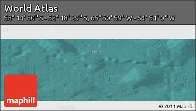 Satellite Panoramic Map of the Area around 53° 1' 29" S, 65° 22' 30" W