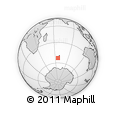 Outline Map of the Area around 53° 1' 29" S, 66° 22' 30" E, rectangular outline