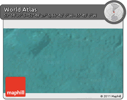 Satellite 3D Map of the Area around 53° 1' 29" S, 66° 13' 29" W