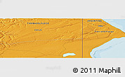 Political Panoramic Map of the area around 53° 1' 29" S, 68° 46' 30" W