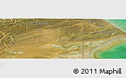 Satellite Panoramic Map of the area around 53° 1' 29" S, 68° 46' 30" W