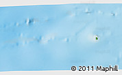 Physical 3D Map of the area around 53° 1' 29" S, 72° 19' 29" E