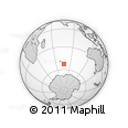 Outline Map of the Area around 53° 1' 29" S, 76° 34' 29" E, rectangular outline