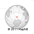 Outline Map of the Area around 53° 1' 29" S, 78° 16' 30" E, rectangular outline
