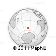Outline Map of the Area around 53° 1' 29" S, 80° 49' 29" E, rectangular outline