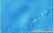 Physical Map of the area around 53° 24' 42" S, 102° 4' 29" E