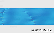 Shaded Relief Panoramic Map of the area around 53° 24' 42" S, 128° 25' 30" E