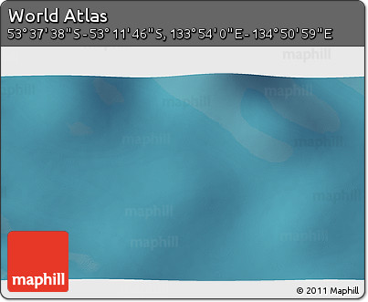 Satellite 3D Map of the Area around 53° 24' 42" S, 134° 22' 30" E
