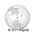 Outline Map of the Area around 53° 24' 42" S, 147° 7' 30" E, rectangular outline