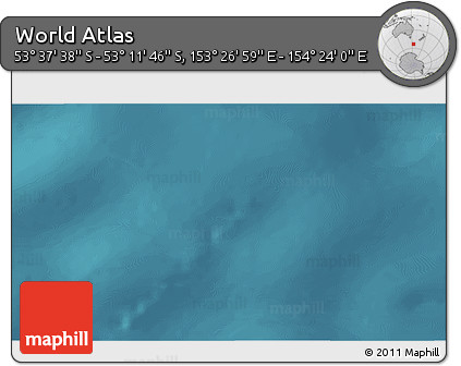 Satellite 3D Map of the Area around 53° 24' 42" S, 153° 55' 30" E