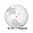 Outline Map of the Area around 53° 24' 42" S, 158° 10' 30" E, rectangular outline