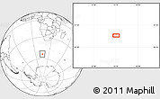 Blank Location Map of the area around 53° 24' 42" S, 15° 22' 30" E