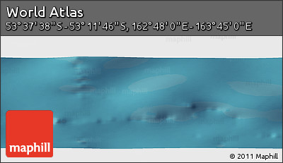Satellite Panoramic Map of the Area around 53° 24' 42" S, 163° 16' 30" E