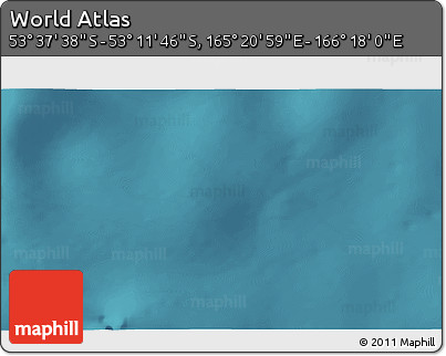 Satellite 3D Map of the Area around 53° 24' 42" S, 165° 49' 29" E