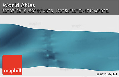Satellite Panoramic Map of the Area around 53° 24' 42" S, 174° 19' 29" E