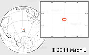 Blank Location Map of the area around 53° 24' 42" S, 1° 46' 29" E