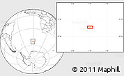 Blank Location Map of the area around 53° 24' 42" S, 1° 37' 30" W