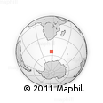 Outline Map of the Area around 53° 24' 42" S, 26° 25' 29" E, rectangular outline