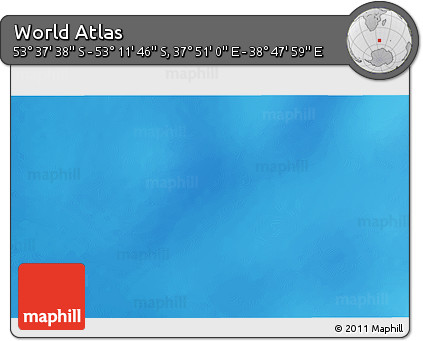 Physical 3D Map of the Area around 53°&nbsp;24'&nbsp;42"&nbsp;S,&nbsp;38°&nbsp;19'&nbsp;30"&nbsp;E
