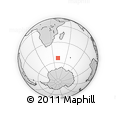 Outline Map of the Area around 53° 24' 42" S, 40° 52' 30" E, rectangular outline