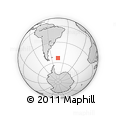 Outline Map of the Area around 53° 24' 42" S, 44° 58' 30" W, rectangular outline