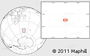Blank Location Map of the area around 53° 24' 42" S, 45° 7' 30" E