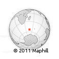 Outline Map of the Area around 53° 24' 42" S, 46° 49' 30" E, rectangular outline