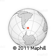 Outline Map of the Area around 53° 24' 42" S, 49° 13' 30" W, rectangular outline