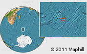 Satellite Location Map of the area around 53° 24' 42" S, 56° 10' 29" E